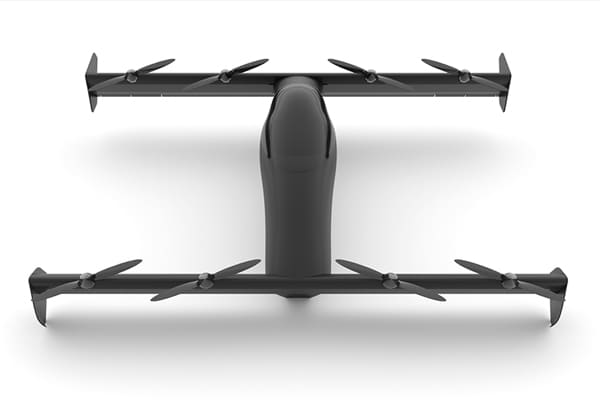 “黑翔”（BlackFly），除了強調純電動、零碳排、可垂直起降，甚至也比電動車更省電、靜音。