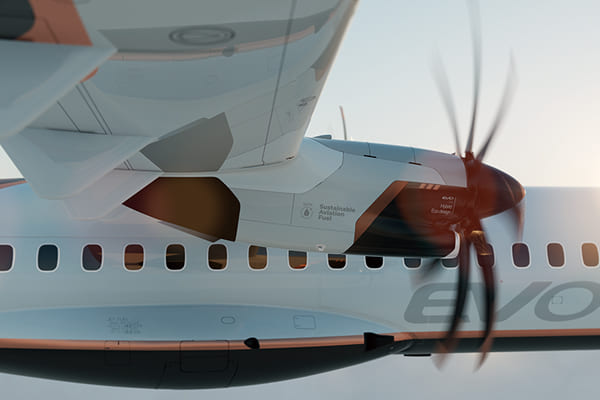區域型螺旋槳客機ATR宣布開發新世代EVO環保機型，并以100%使用“可持續航空燃料”為目標，有效減低碳排量。